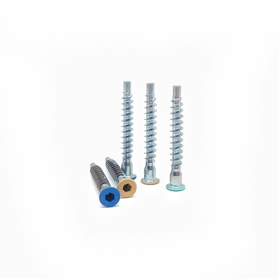 গ্যালভানাইজড সোজা মেরামত আসবাবপত্র স্ক্রু Countersunk হেক্সাগোনাল রোলার থ্রেড