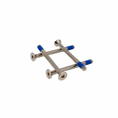 নীল আঠালো বোল্ট সঙ্গে 316L স্টেইনলেস স্টীল Hexagonal আঠালো স্ক্রু কাস্টমাইজেশন