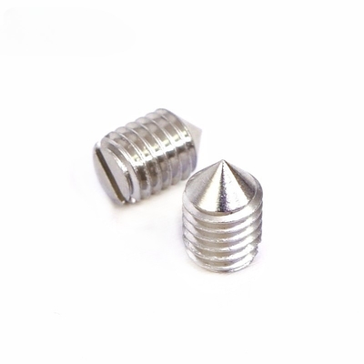 এক শব্দ 304 Slotted টিপ মেশিন মিটার Headless স্ক্রু জ্যাকিং স্ক্রু