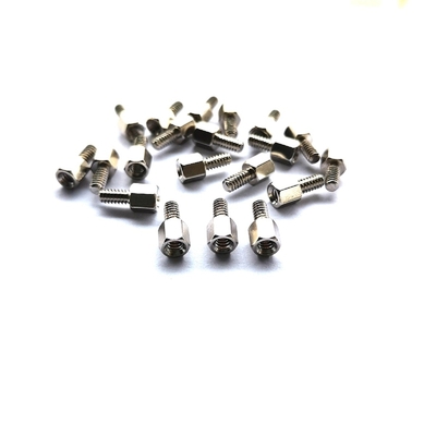10.8mm পোলিশ হেক্স #4-40 হেড স্টীল স্ট্যান্ডঅফ স্ক্রু স্টেইনলেস স্টীল হেক্সাগোনাল একক স্ট্যান্ডঅফ স্ক্রু