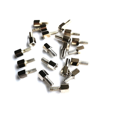 10.8mm পোলিশ হেক্স #4-40 হেড স্টীল স্ট্যান্ডঅফ স্ক্রু স্টেইনলেস স্টীল হেক্সাগোনাল একক স্ট্যান্ডঅফ স্ক্রু