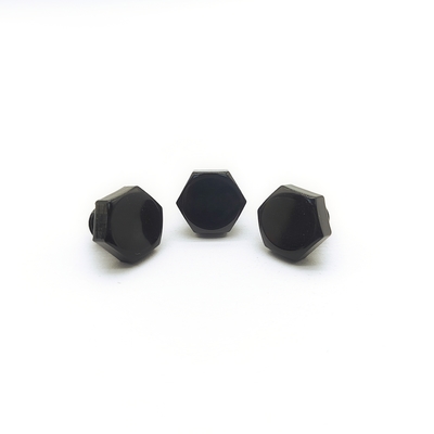 M8x1.25mm স্টেইনলেস স্টীল হেক্স বোল্ট 12.3mm কালো ইলেক্ট্রোপ্লেটেড