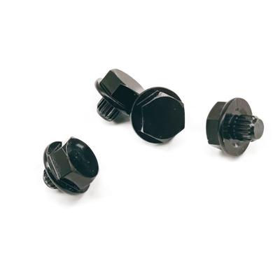 SUS304 Chrome হুইল রিভেটস 3.25g ওজন , হুইল রিভেটস কালো HEX12.5x13.2