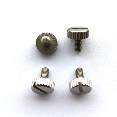 M2.5X6 স্টেইনলেস স্টীল মেশিন স্ক্রু মাথা প্যাসিভেটেড knurled