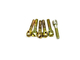 বৈদ্যুতিক মিটার স্ক্রু থ্রেড স্টেইনলেস স্টীল মেশিন স্ক্রু Ironplated M3x8 C1035K উপাদান