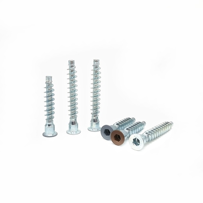 Countersunk Hexagon ক্রস থ্রেড স্ক্রু আসবাবপত্র স্ব-ট্যাপিং সোজা-ট্রিমিং কাঠের দাঁত